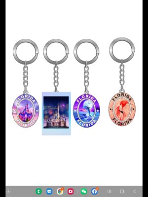 Oval Shaped Key Chain Souvenir (4 Designs)
