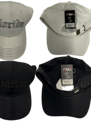 Baseball Cream and Navy Blue Florida Hats
