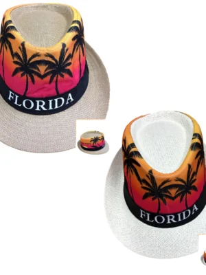 Cowboy Florida Creme and White Hat