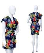 Hawaiian Pineapple Navy and Pineapple White Women Dress Wholesale Dozen Prepack
